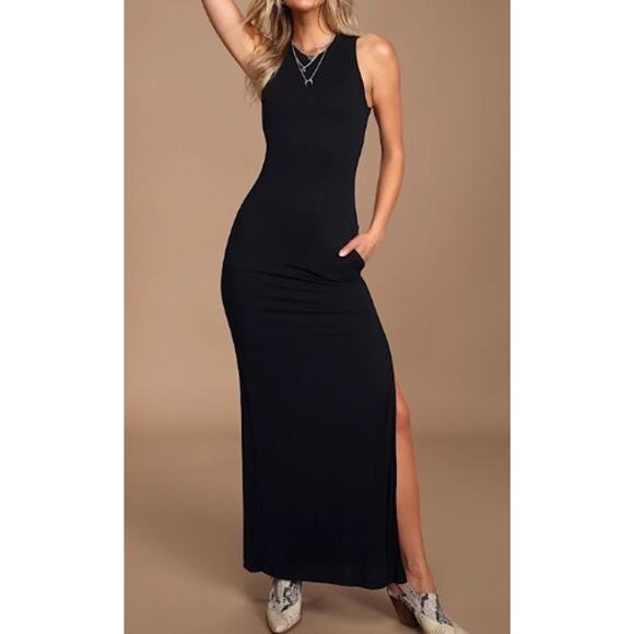 Lulus Dresses & Skirts - LuLu's Shield and Sword Navy Sleeveless Maxi Kangaroo Pocket Large USA Made